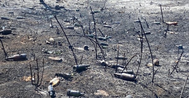 Yangının ardından utanç manzarası