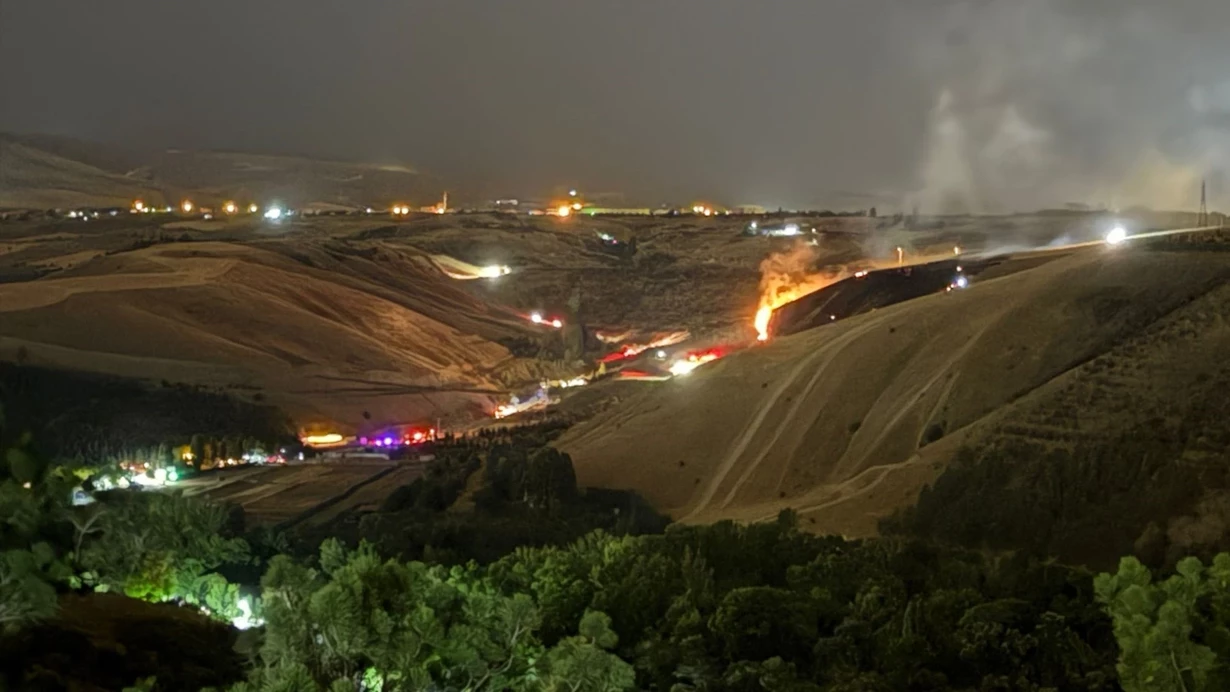 Eymir Gölü’nde havai fişek yangını: 2 kişi gözaltında