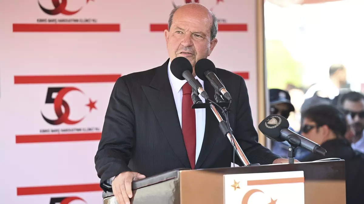 Cumhurbaşkanı Tatar: Kıbrıs Türk halkı hiçbir tehdide boyun eğmez
