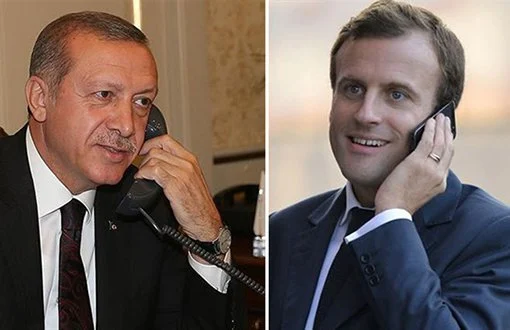 Cumhurbaşkanı Erdoğan, Macron ile telefonda görüştü