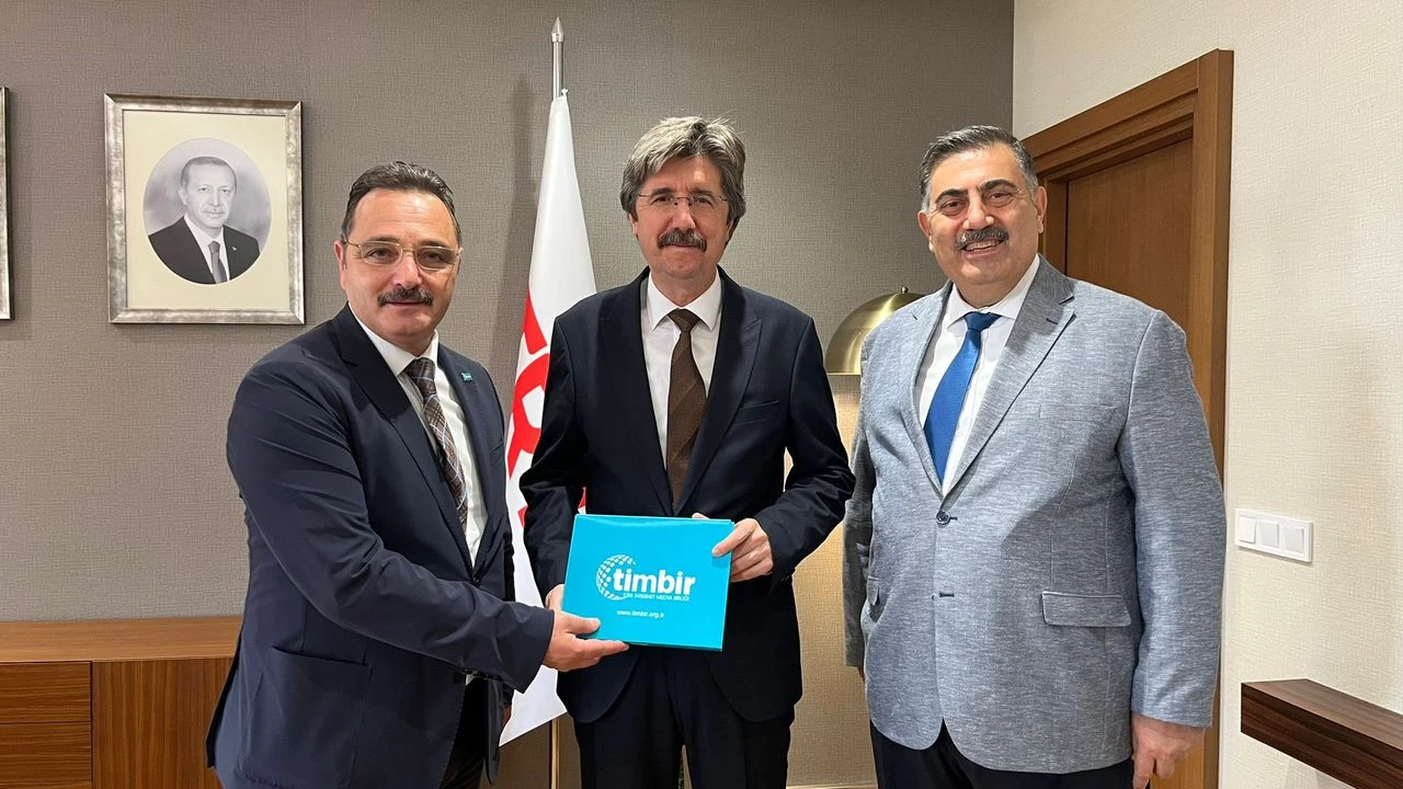 TİMBİR’den TRT Yönetim Kurulu Başkanı Prof. Dr. Ferudun Yılmaz’a ziyaret