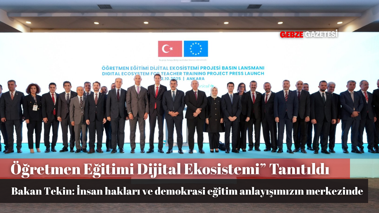 Bakan Tekin, Yeni Eğitim Projesi Lansmanında Filistin’deki Katliamı Kınadı