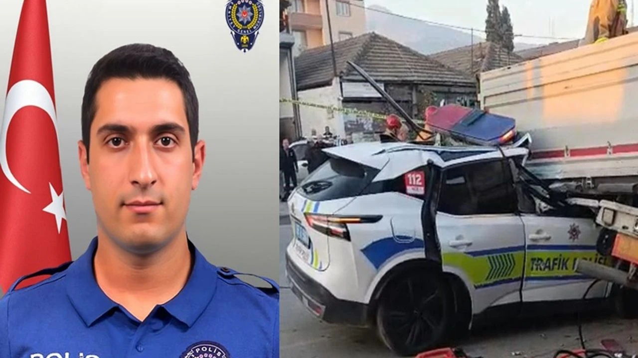 Manisa’da ekip aracı tıra çarptı: 1 polis şehit oldu