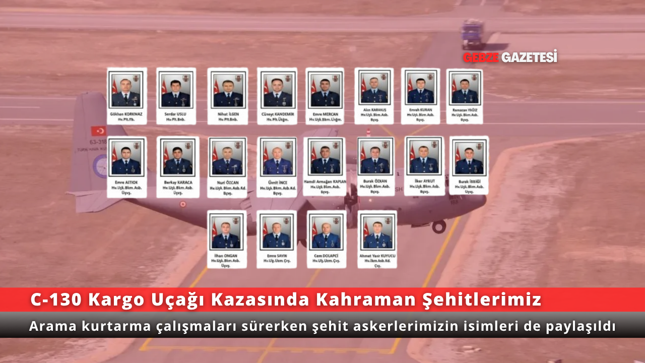 Türk Hava Kuvvetleri’ne Ait C-130 Kargo Uçağı Gürcistan’da Düştü: 20 Askerimiz Şehit Oldu