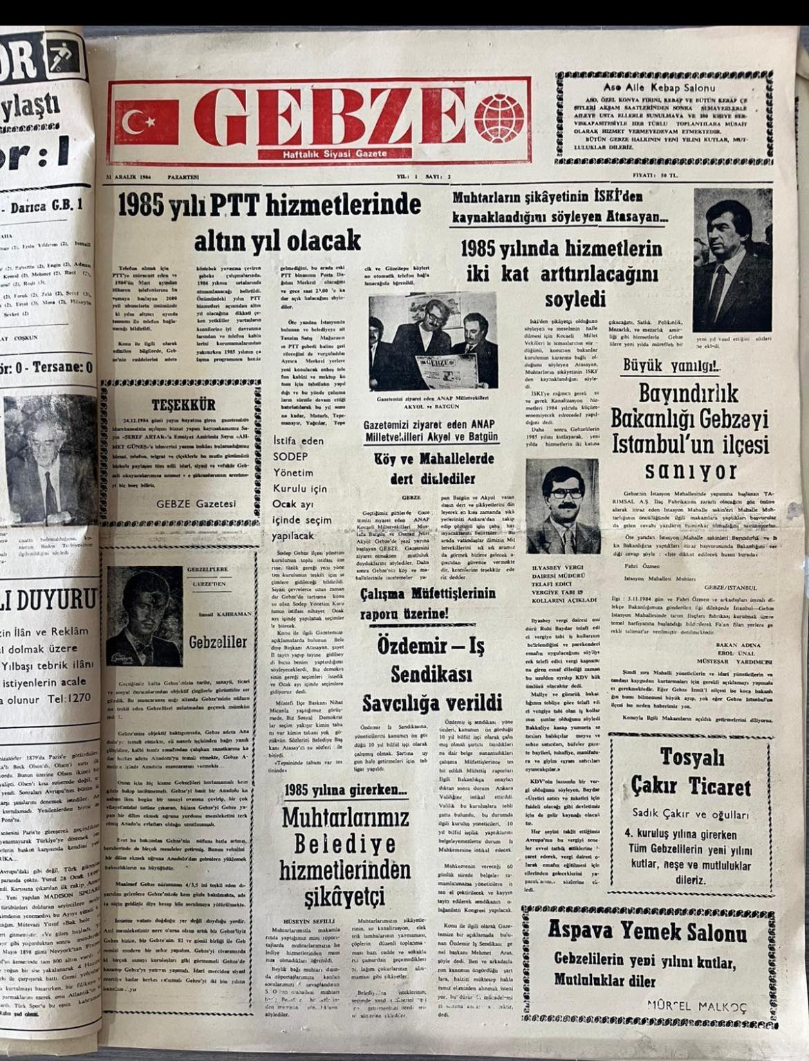 Gebze Gazetesi 41 Yaşında: 41 Kere Maşallah!
