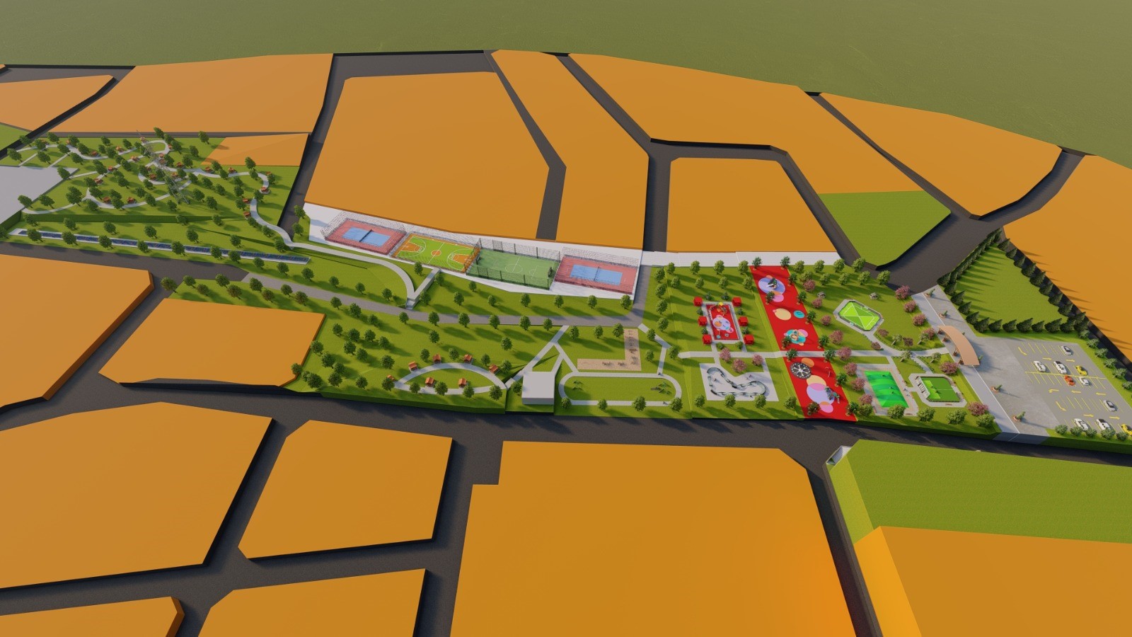 Yeşilyurt Millet Bahçesi’nde çalışmalar sürüyor