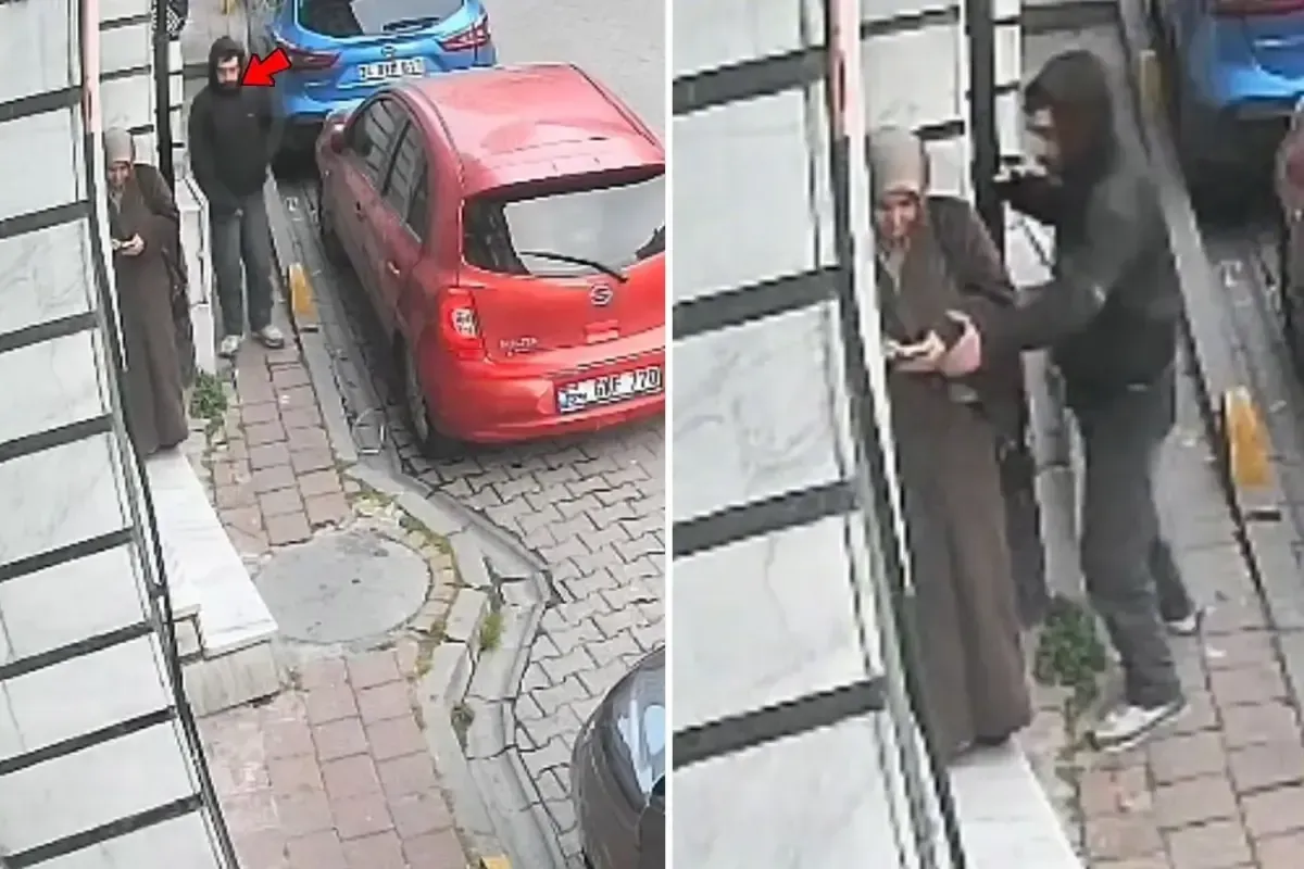 Güpegündüz gasp kameralara yansıdı