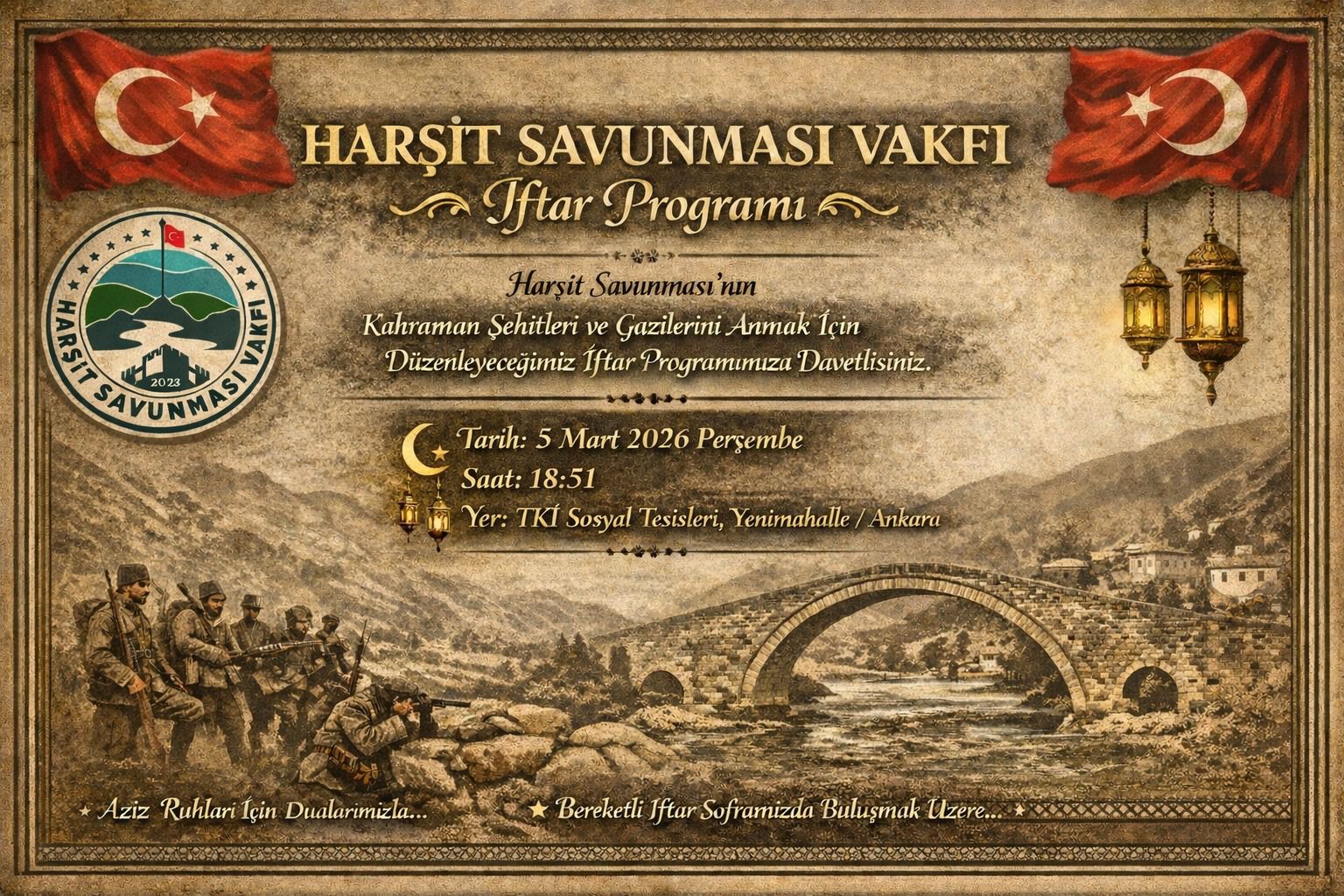 Harşit Savunması Vakfı’nın İftar Programında Harşit Zaferi’nin Önemi Anlatıldı