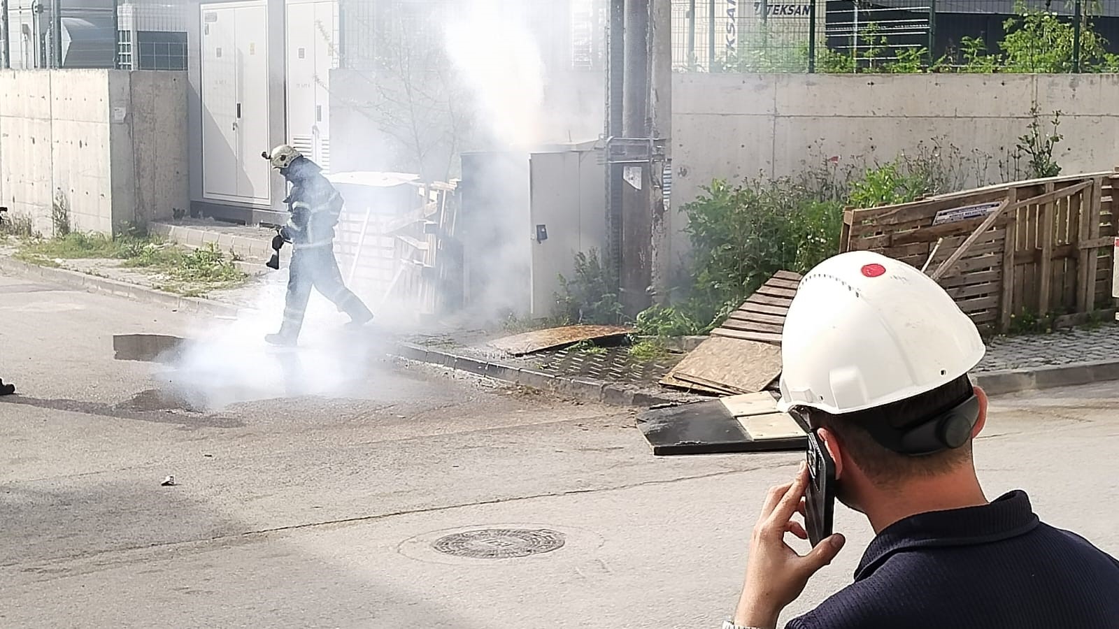 Körfez’de trafo yangını paniğe neden oldu