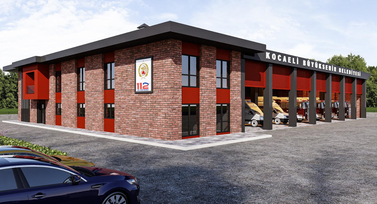 Gebze İtfaiye Hizmet Binası’nda ilerleme yüzde 60