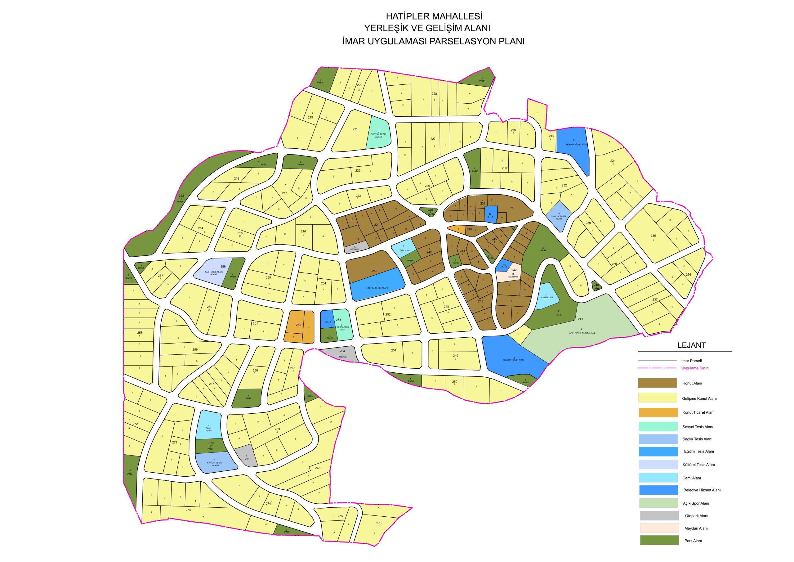HATİPLER MAHALLESİ’NDE 43 HEKTARLIK İMAR UYGULAMASI TAMAMLANDI