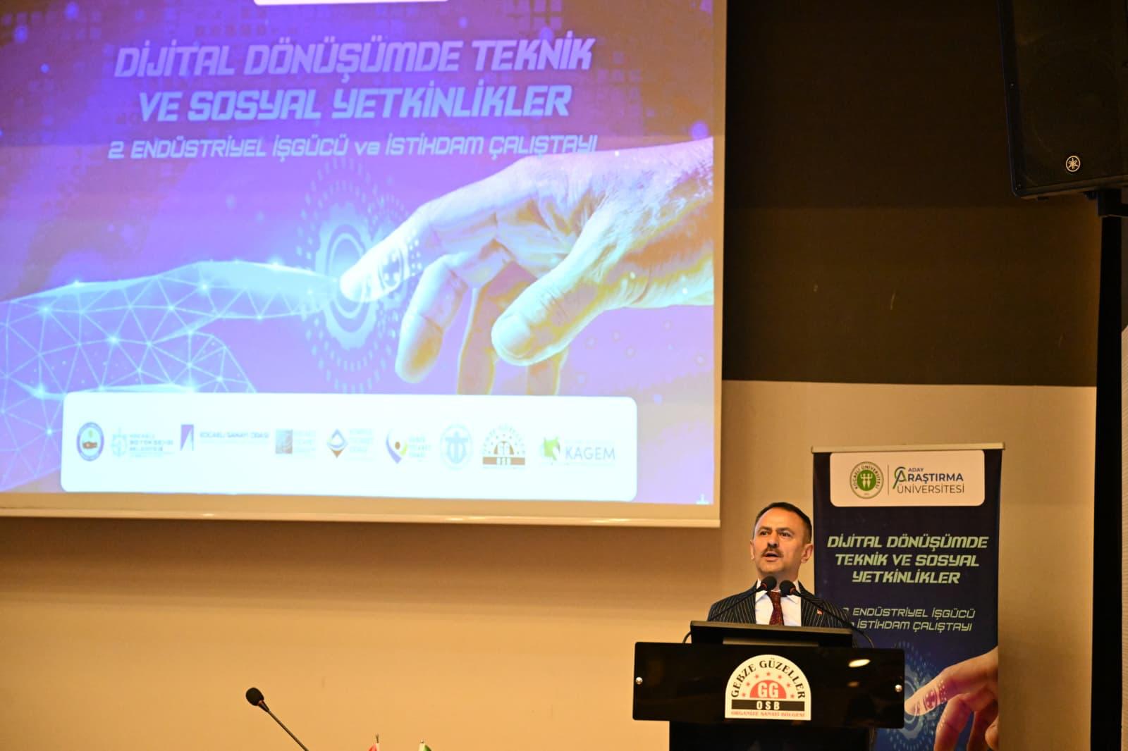 Vali Aktaş, 2 Endüstriyel İşgücü ve İstihdam Çalıştayına Katıldı